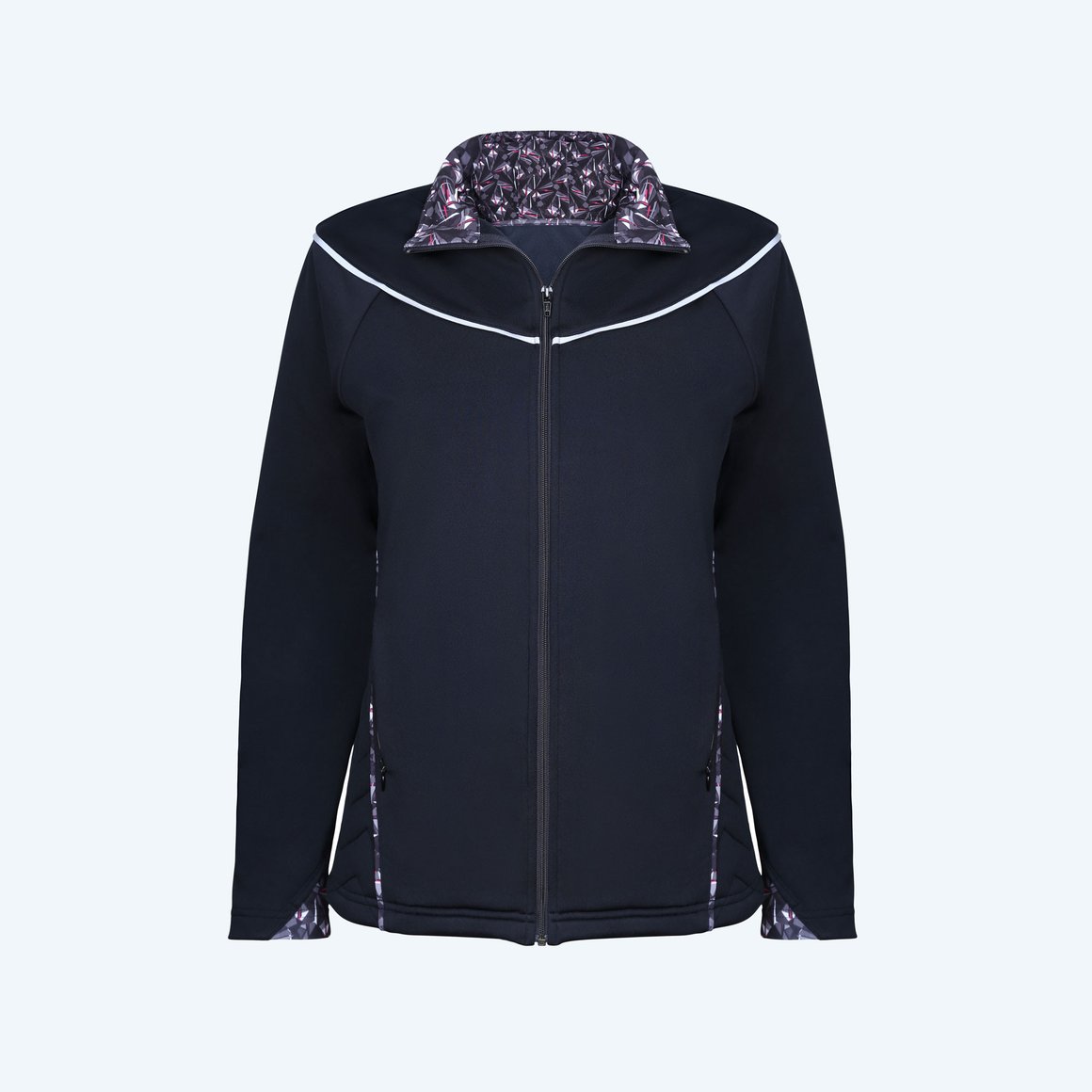 Diamond Luxe Black Windproof Jacket